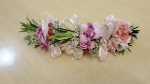 Bridal Bouquet & Flower Girl Headpiece